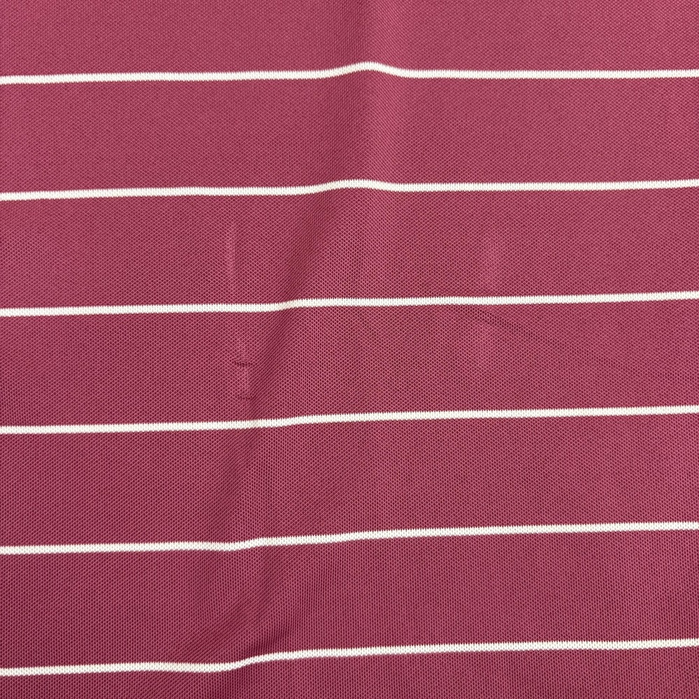 Peter Millar Summer Comfort Polo Shirt Mens XL Pink Striped Golf Pocket - Picture 10 of 13